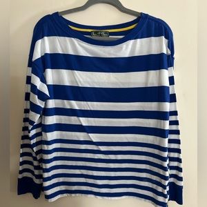 LRL Striped Wide Neck Shirt
